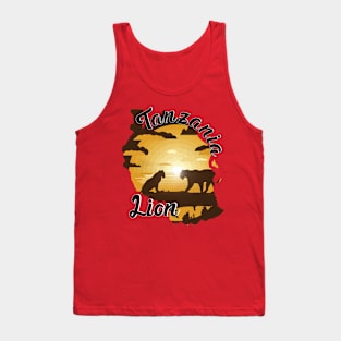 Lions Family in Tanzania Safari Tank Top